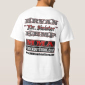 Bryan "Mr Sinister Kemp MMA Fighter Design T-shirt (Achterkant)
