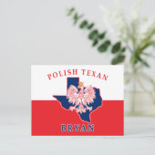 Bryan Poland Texan Briefkaart (Staand voorkant)