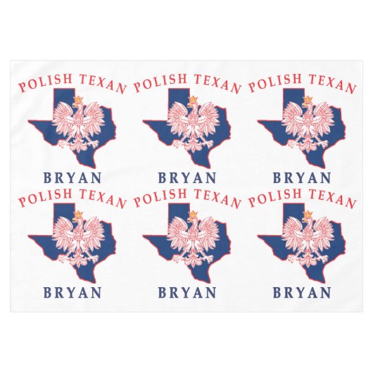 Bryan Poland Texan Tafelkleed (Voorkant (Horizontaal))