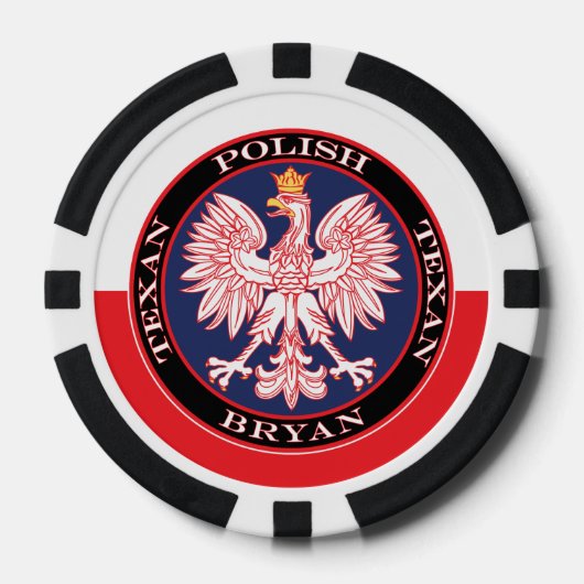 Bryan Round Poland Texan Poker Chips (Voorkant)