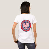 Bryan Texas Poolse Amerikaanse adelaar T-shirt (Achterkant volledig)