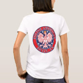 Bryan Texas Poolse Amerikaanse adelaar T-shirt (Achterkant)