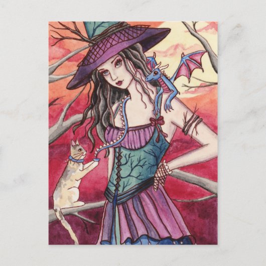 Bryanne - Dragon Witch Briefkaart (Voorkant)