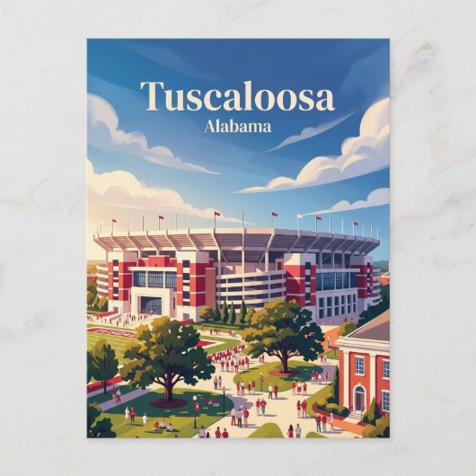 Bryant-Denny Stadium Alabama Briefkaart (Voorkant)
