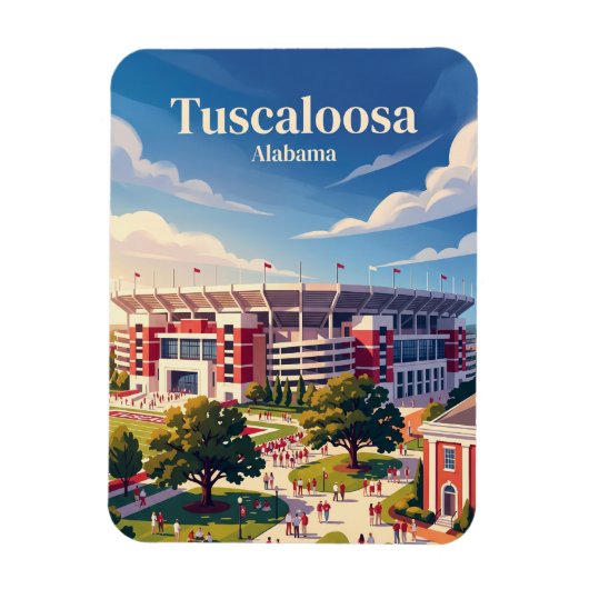 Bryant-Denny Stadium Alabama Magneet (Verticaal)