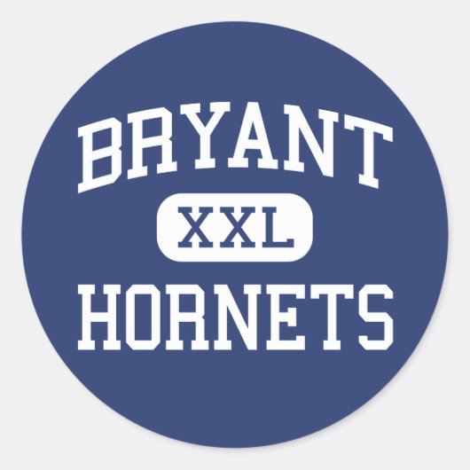 Bryant - Hornets - High School - Bryant Arkansas Ronde Sticker (Voorkant)