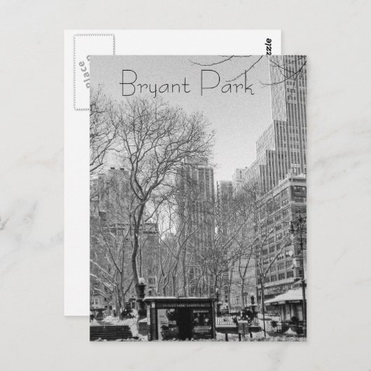 Bryant Park Briefkaart (Voorkant / Achterkant)
