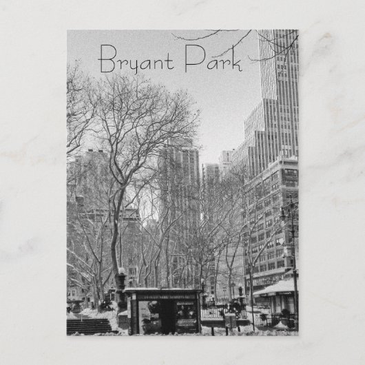 Bryant Park Briefkaart (Voorkant)