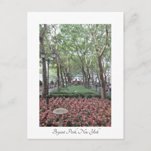 Bryant Park, New York Post card Briefkaart