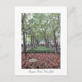 Bryant Park, New York Post-kaart Briefkaart