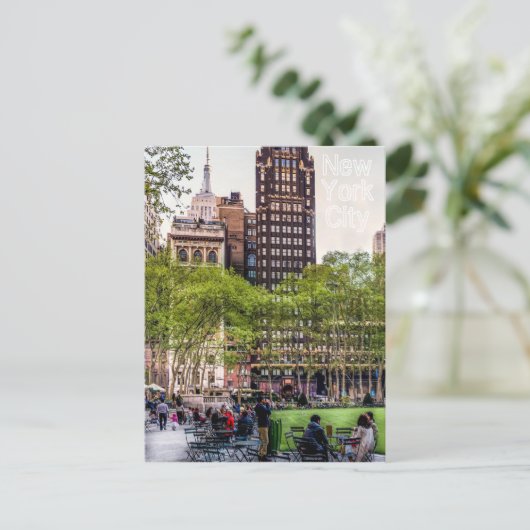 Bryant Park, NYC Briefkaart (Staand voorkant)