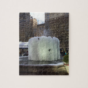 Bryant Park NYC Frozen kerstfoto openen Legpuzzel