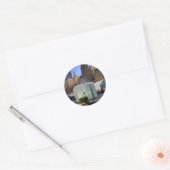 Bryant Park NYC Frozen kerstfoto openen Ronde Sticker (Envelop)