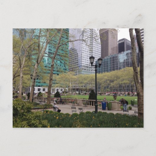 Bryant Park NYC New York City Manhattan Springtime Briefkaart (Voorkant)