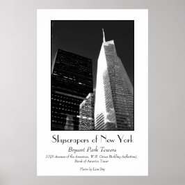 'Bryant Park Towers'-poster Poster