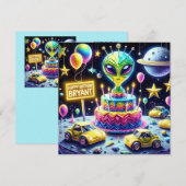 BRYANT ~ Verjaardag Kaart ~ Alien Verjaardag Taart (Voorkant / Achterkant)