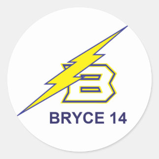 BRYCE 14 RONDE STICKER