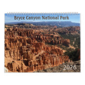 Bryce Canyon 2026 Photographic 12-Month Calendar Kalender (Hoes)