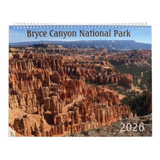 Bryce Canyon 2026 Photographic 12-Month Calendar Kalender (Hoes)