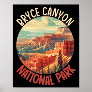 Bryce Canyon Amerikaanse staat-utah Vintage Nation Poster