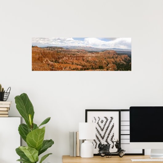 Bryce Canyon Amphitheater Panorama Poster (Thuiskantoor)