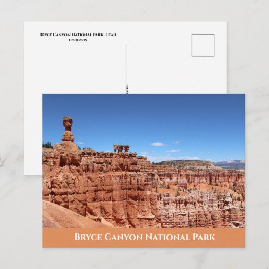 Bryce Canyon Briefkaart (Voorkant / Achterkant)
