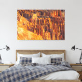 Bryce Canyon hoodoos Canvas Afdruk (Insitu (Slaapkamer))