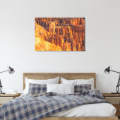 Bryce Canyon hoodoos Canvas Afdruk (Insitu (Slaapkamer))