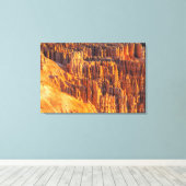 Bryce Canyon hoodoos Canvas Afdruk (Insitu (Houten vloer))