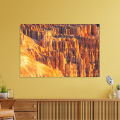Bryce Canyon hoodoos Canvas Afdruk (Insitu (Woonkamer))