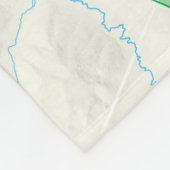 Bryce Canyon-kaartdeken Fleece Deken (Hoek)