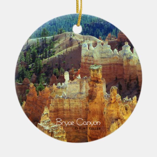 Bryce Canyon Keramisch Ornament (Voorkant)