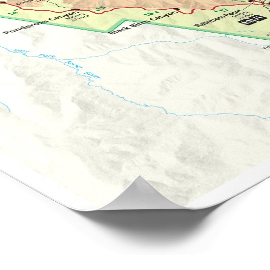 Bryce Canyon map poster (Hoek)