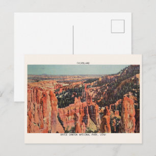BRYCE CANYON NATIOINAAL PARK, FAIRYLAND geschenken Briefkaart