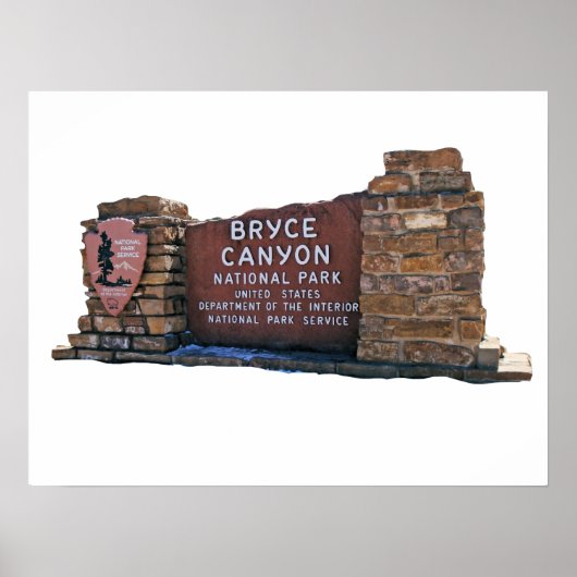 bryce canyon nationaal park briefkaart poster (Voorkant)