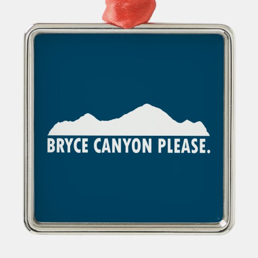 Bryce Canyon Nationaal Park Metalen Ornament (Voorkant)