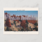 Bryce Canyon Nationaal Park THE QUEENS COURT Briefkaart (Voorkant)