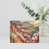Bryce Canyon, Nationaal park Utah Briefkaart (Staand voorkant)