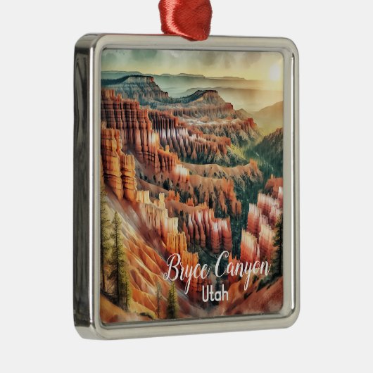 Bryce Canyon, Nationaal park Utah Metalen Ornament (Rechts)