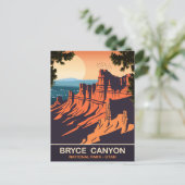 Bryce Canyon, Nationaal Park, Utah, Reizen Briefkaart (Staand voorkant)