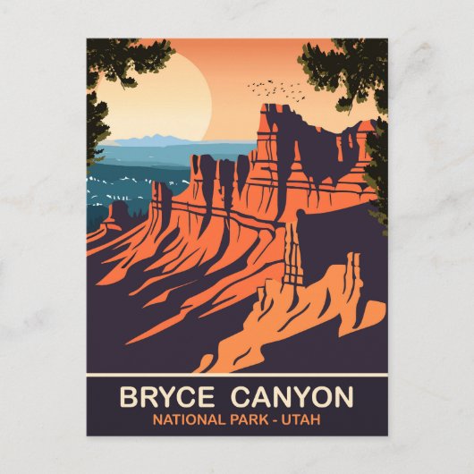 Bryce Canyon, Nationaal Park, Utah, Reizen Briefkaart (Voorkant)