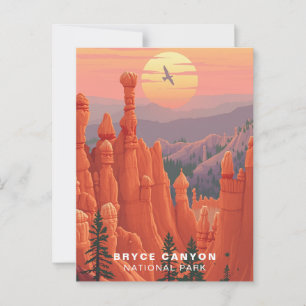 Bryce Canyon National Park Art, Verenigde Staten Briefkaart