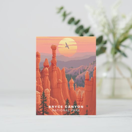 Bryce Canyon National Park Art, Verenigde Staten Briefkaart (Staand voorkant)