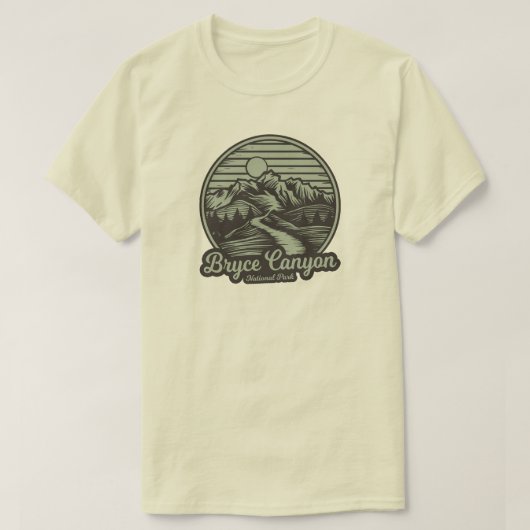 Bryce Canyon National Park Bergpad T-shirt (Design voorkant)