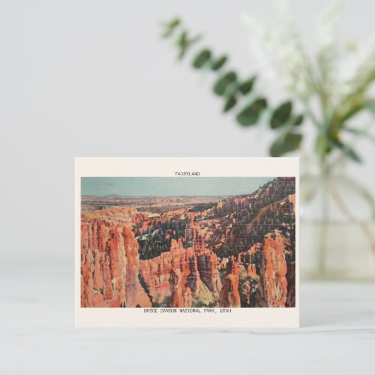 BRYCE CANYON NATIONAL PARK, FAIRYLAND GESCHENKEN BRIEFKAART (Staand voorkant)