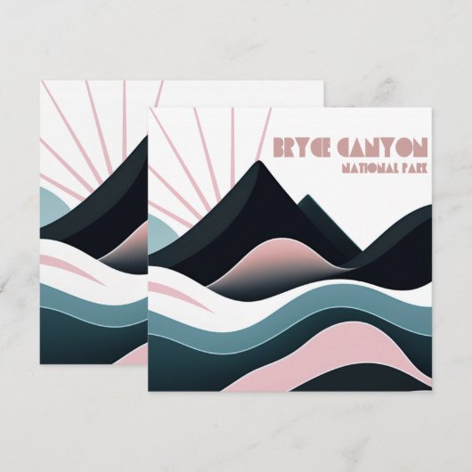 Bryce Canyon National Park Gekleurde heuvels (Voorkant / Achterkant)