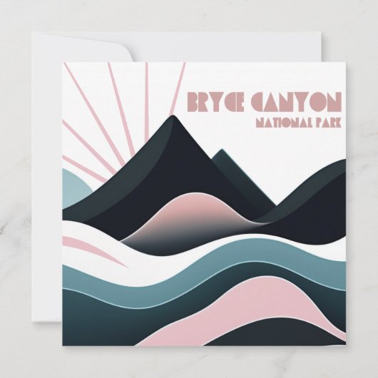 Bryce Canyon National Park Gekleurde heuvels (Achterkant)