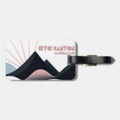 Bryce Canyon National Park Gekleurde heuvels Bagagelabel (Achterkant horizontaal)