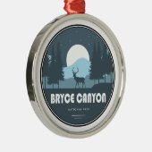 Bryce Canyon National Park Herten Metalen Ornament (Rechts)