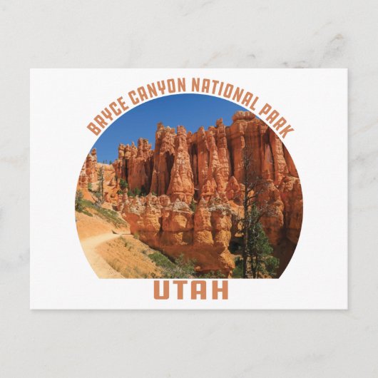 Bryce Canyon National Park hoodoos utah vintage Briefkaart (Voorkant)